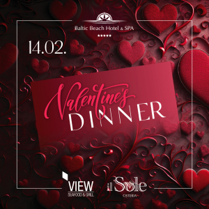 Valentines's dinner | Baltic Beach Hotel & SPA
