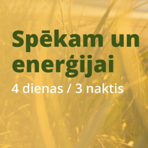 Spēkam un enerģijai | KRC Jaunķemeri