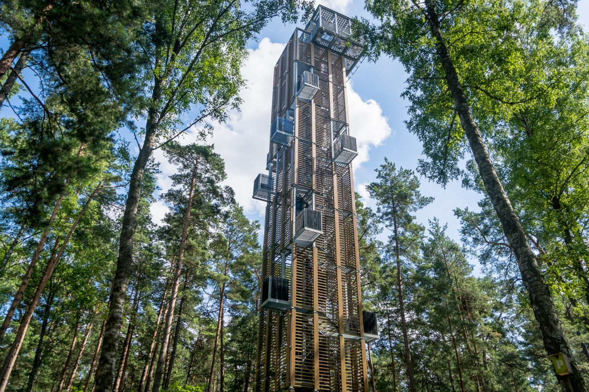 Dzintaru mežaparka skatu tornis