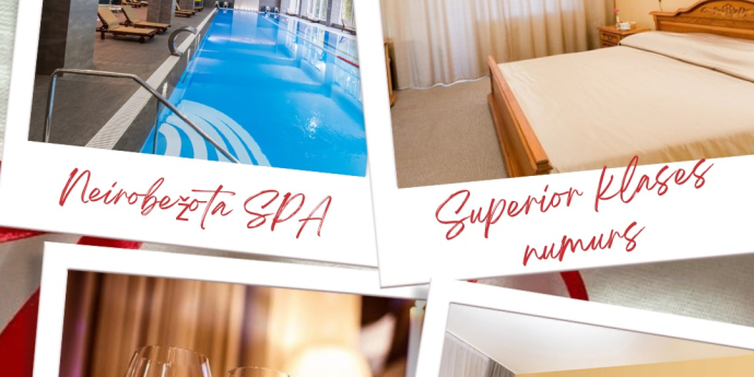 Romantiska atpūta viesnīcā Daina Jurmala Beach Hotel & SPA
