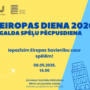 Galda spēļu pēcpusdiena | Eiropas diena | Jūrmalas Centrālā bibliotēka