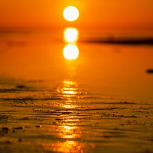 Spring sunset in Jūrmala