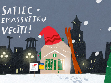 Satiec Ziemassvētku vecīti Jūrmalā